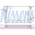 Радіатор охолодження VW(вир-во  Nissens) 