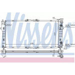 Радіатор охолодження MAZDA (вир-во  Nissens) 