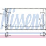 Радіатор охолодження SEAT, VW  (вир-во  Nissens) 