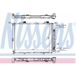 Радіатор охолодження Mercedes (вир-во  Nissens) 