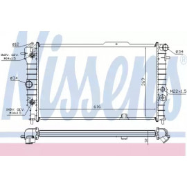 Радіатор охолодження OPEL(вир-во  Nissens)