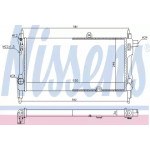 Радіатор охолодження OPEL (вир-во  Nissens) 