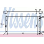 Радіатор охолодження FORD, SEAT, VW  (вир-во  Nissens) 
