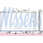 Радіатор охолодження HONDA (вир-во  Nissens) 