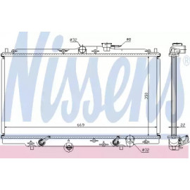 Радіатор охолодження HONDA (вир-во  Nissens)
