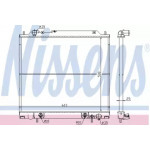 Радiатор охолодження (вир-во Nissens) 