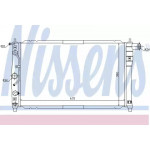 Радіатор охолодження DAEWOO (вир-во  Nissens) 