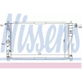 Радіатор охолодження DAEWOO (вир-во  Nissens)