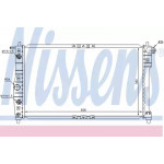 Радіатор охолодження DAEWOO (вир-во  Nissens) 