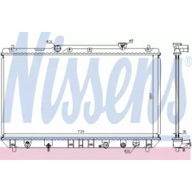 Радіатор охолодження TOYOTA (вир-во  Nissens)