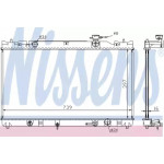 Радіатор охолодження TOYOTA (вир-во  Nissens) 