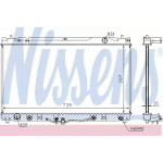 Радіатор охолодження TOYOTA (вир-во  Nissens) 