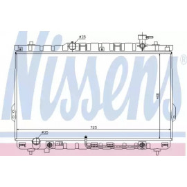 Радiатор охолодження (вир-во Nissens)