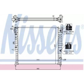 Радіатор охолодження Mercedes (вир-во  Nissens)