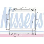 Радiатор охолодження (вир-во Nissens) 