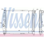 Радіатор охолодження DAEWOO (вир-во  Nissens) 