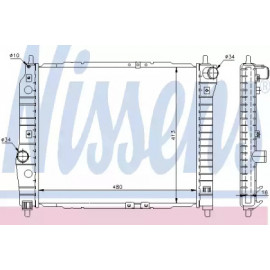 Радіатор охолодження DAEWOO (вир-во  Nissens)
