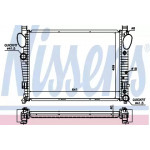 Радіатор охолодження Mercedes (вир-во  Nissens) 