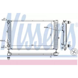 Радіатор охолодження AUDI (вир-во  Nissens)