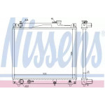 Радiатор охолодження (вир-во Nissens) 