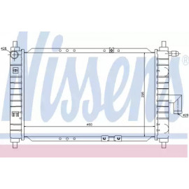 Радіатор охолодження DAEWOO(вир-во  Nissens)