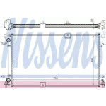 Радіатор охолодження OPEL, RENAULT (вир-во  Nissens) 