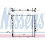 Радіатор охолодження BMW (вир-во  Nissens) 