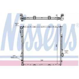 Радіатор охолодження BMW (вир-во  Nissens)