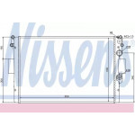 Радіатор охолодження IVECO (вир-во  Nissens) 