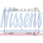 Радіатор охолодження NISSAN (вир-во  Nissens)  Радіатор охолодження NISSAN (вир-во  Nissens)