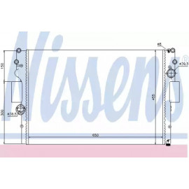 Радіатор охолодження IVECO  (вир-во  Nissens)