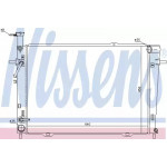 Радіатор охолодження HYUNDAI, KIA (вир-во  Nissens) 