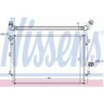 Радіатор охолодження VW (вир-во  Nissens) 