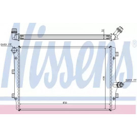 Радіатор охолодження VW (вир-во  Nissens)