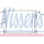 Радіатор вод. охолодж. DAEWOO Lanos (без кондиціонера) (вир-во Nissens) 