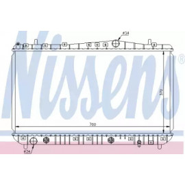 Радіатор охолодженняя DAEWOO (вир-во  Nissens)