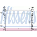 Радіатор охолодження AUDI (вир-во  Nissens) 