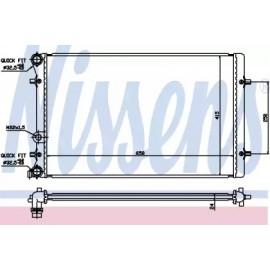 Радиатор охлаждения AUDI; SEAT; SKODA; VW (пр-во Nissens)