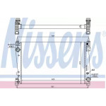 Радiатор охолодження (вир-во Nissens) 