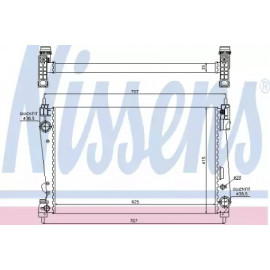 Радiатор охолодження (вир-во Nissens)