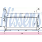 Радіатор охолодженняOPEL (вир-во  Nissens) 