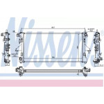 Радіатор охолодження CITROEN,PEUGEOT  (вир-во  Nissens) 