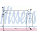 Радіатор охолодження VW (вир-во  Nissens) 