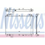 Радiатор охолодження (вир-во Nissens) 