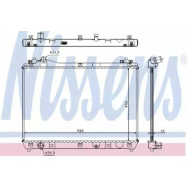 Радiатор охолодження (вир-во Nissens)