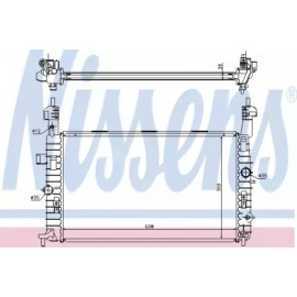 Радіатор охолодження OPEL (вир-во  Nissens)