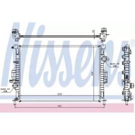 Радіатор охолодження FORD (вир-во  Nissens)