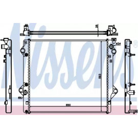Радіатор охолодження TOYOTA (вир-во  Nissens)
