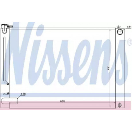 Радиатор охлаждения LEXUS  RXII 330 (пр-во Nissens)