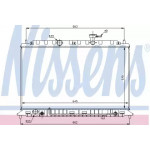 Радiатор охолодження (вир-во Nissens) 